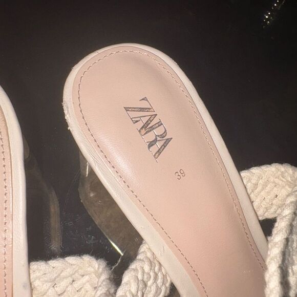 Zara Geometric Macramé Heel Sandals - Picture 8 of 8